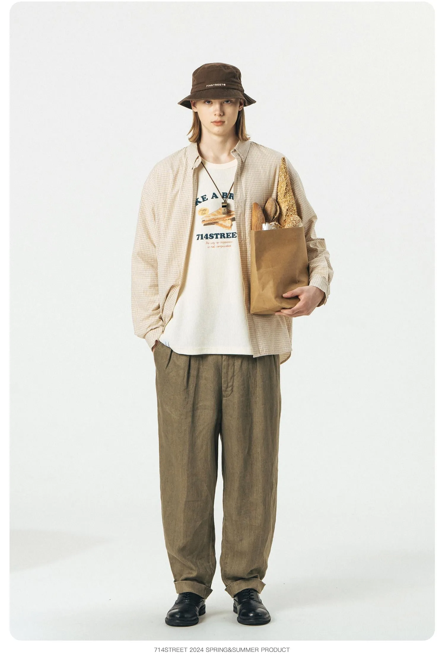 714STREET チェックシャツ 714ST026