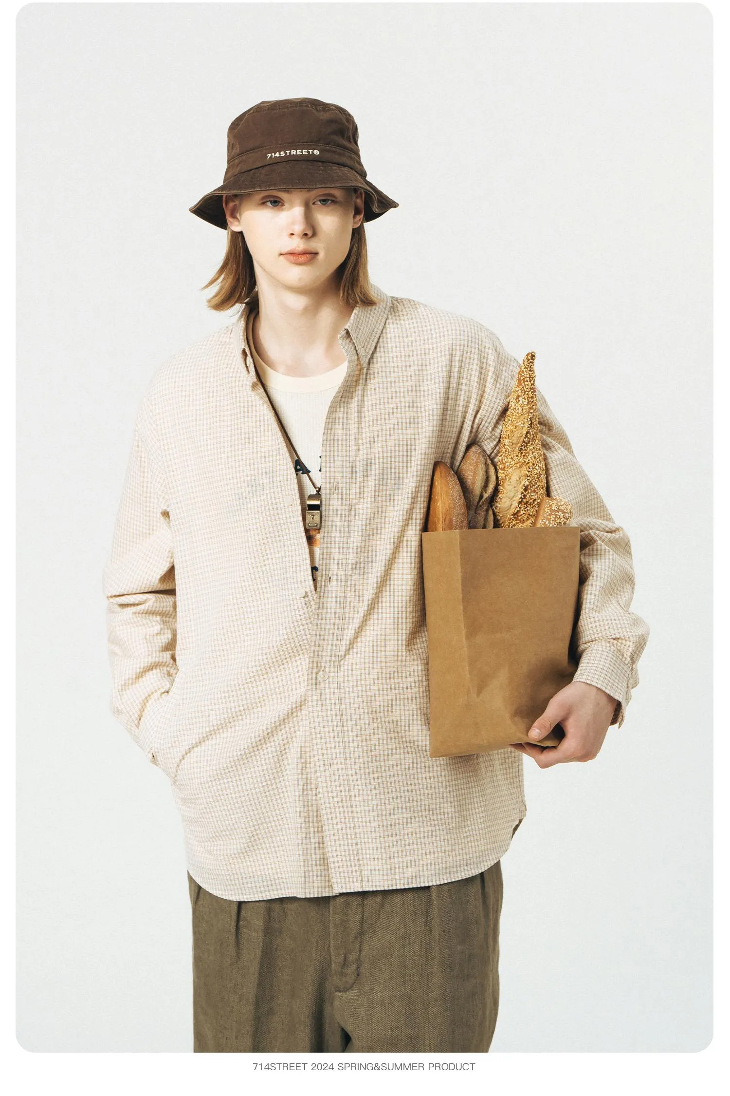 714STREET チェックシャツ 714ST026