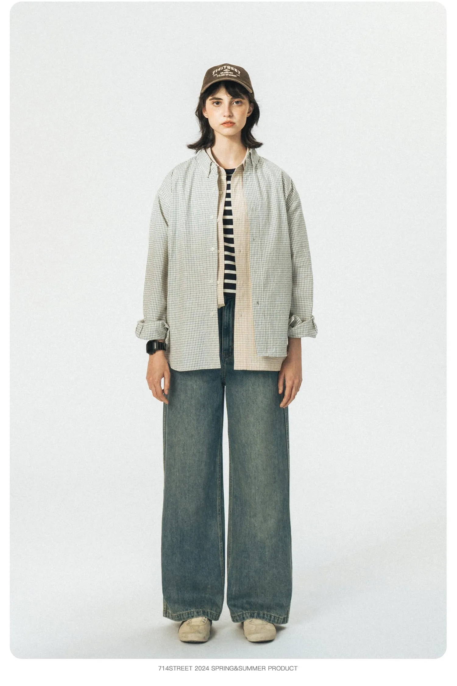 714STREET チェックシャツ 714ST026