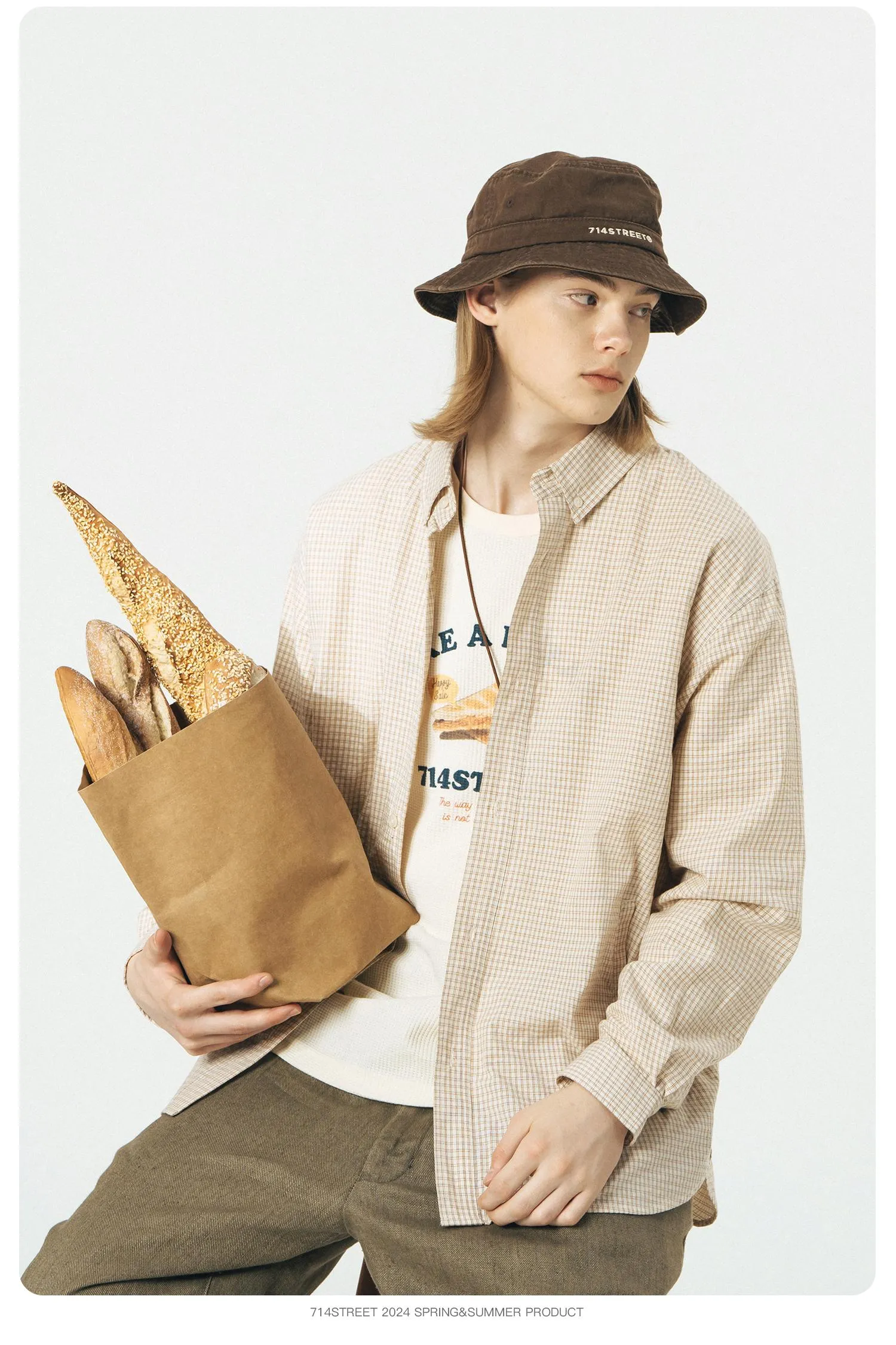 714STREET チェックシャツ 714ST026