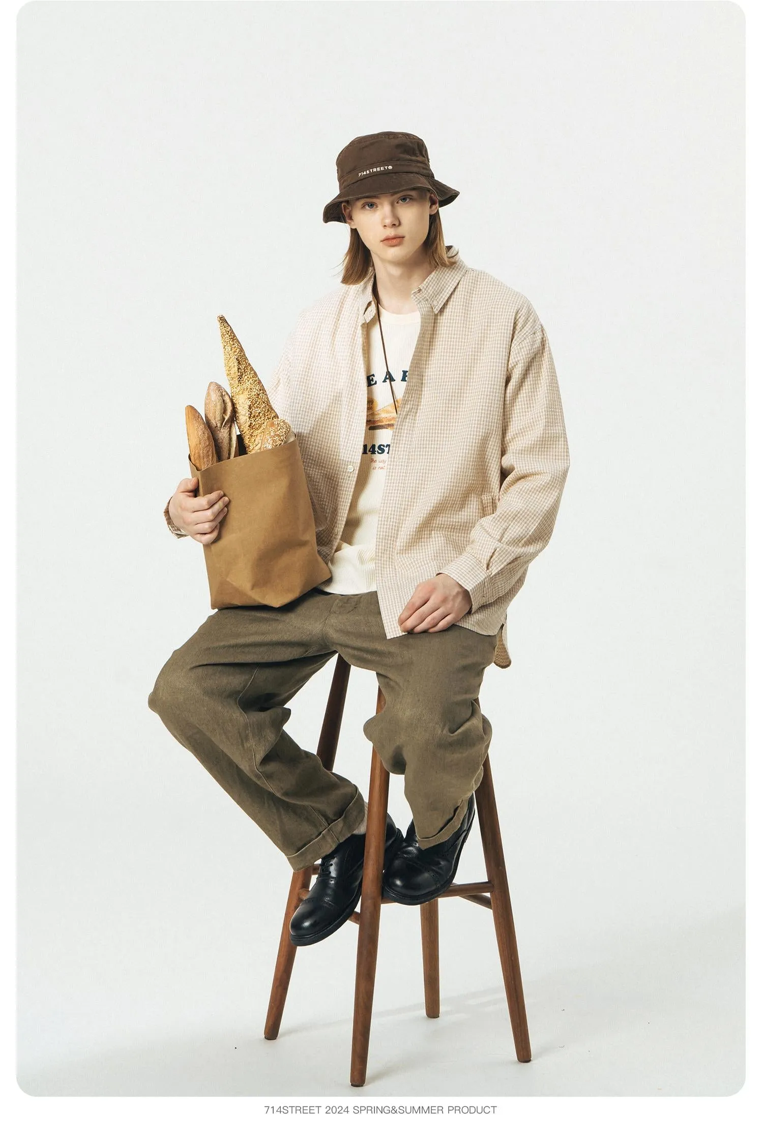 714STREET チェックシャツ 714ST026