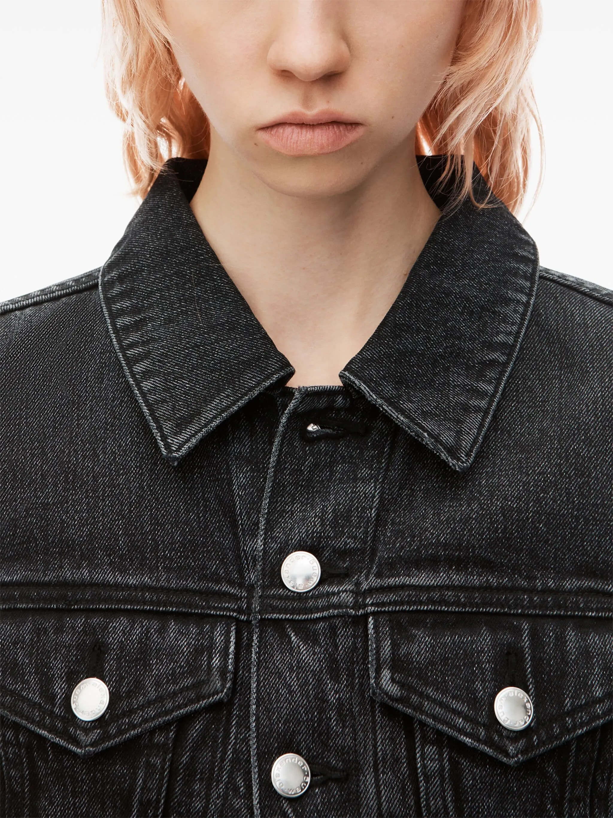 ALEXANDER WANG - Women Shrunken Trucker Jacket