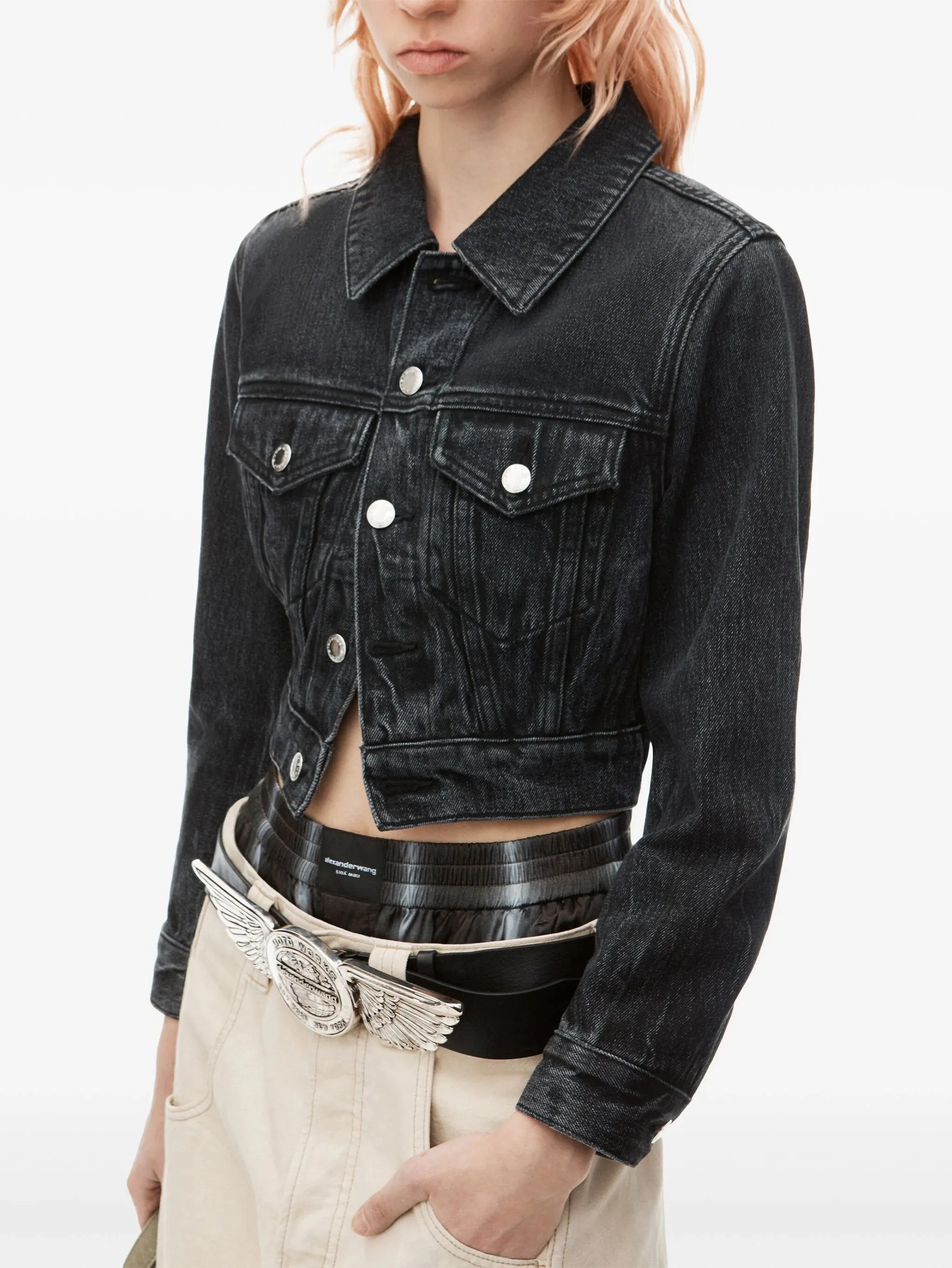 ALEXANDER WANG - Women Shrunken Trucker Jacket