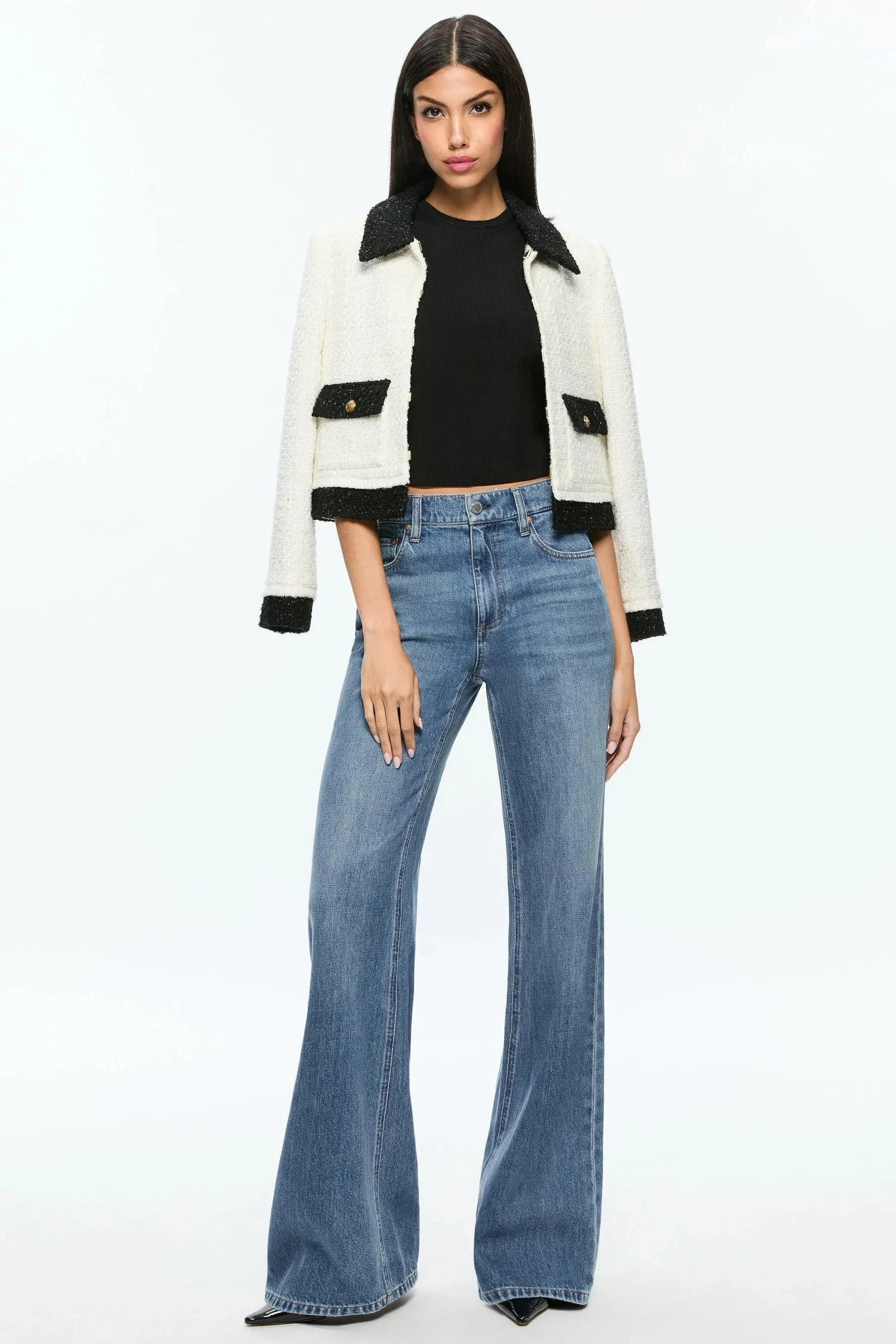 Alice & Olivia Topher Boxy Jacket