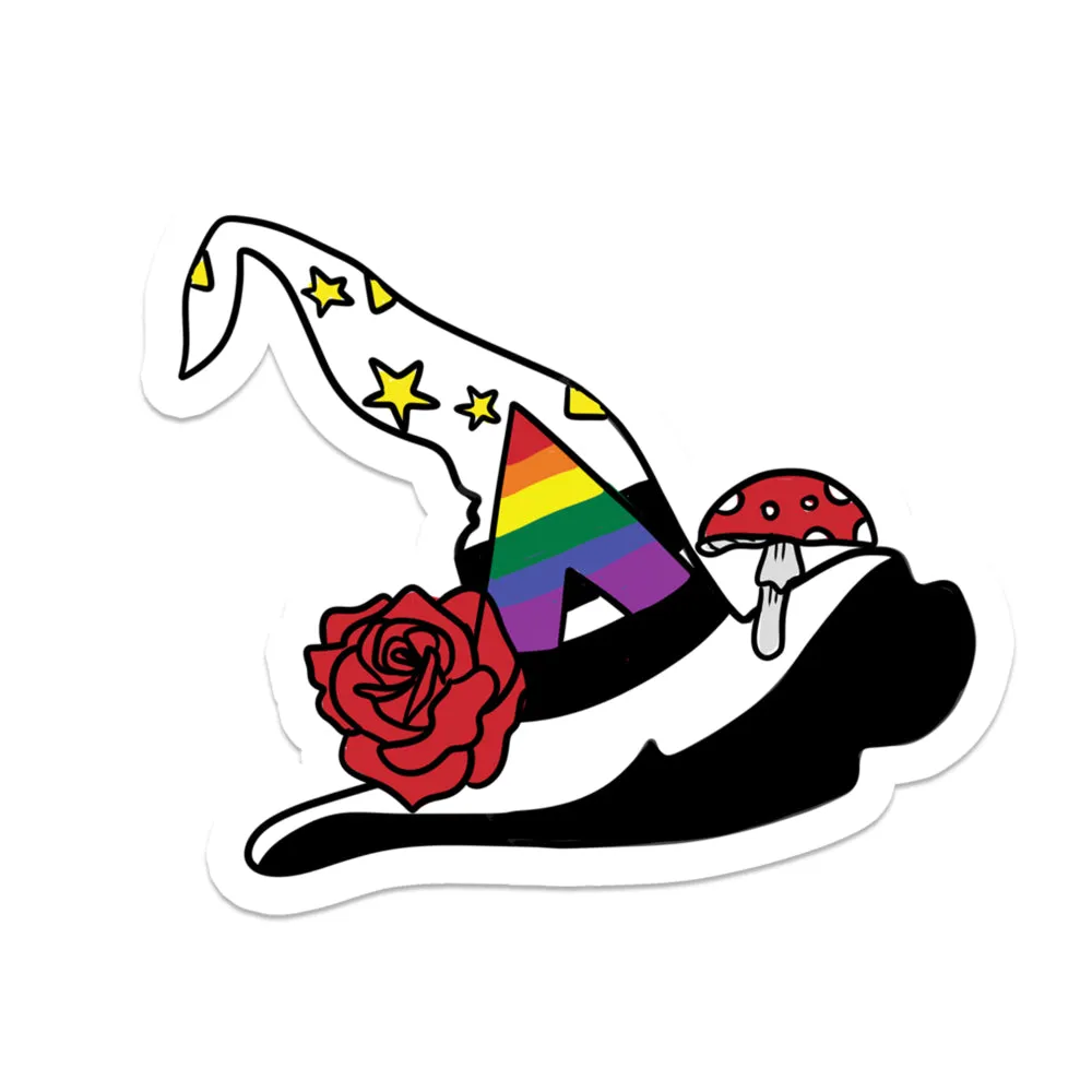 Ally Pride Witch Hat Vinyl Sticker