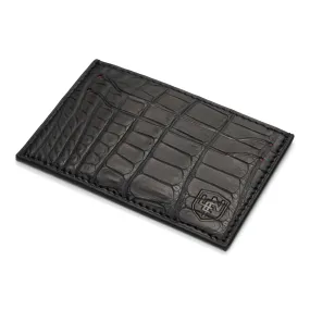 American Alligator Card Case | Black