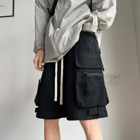 American high street cargo pants men loose straight trousers casual men shorts summer y2k grunge 2023 new sweatpants streetwear