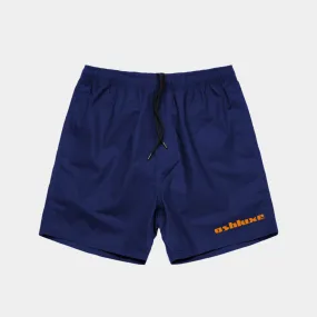 Ashuxe Classic Satin Logo Swimshort Navy