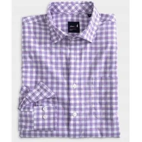 Ashworth Performance Button Up Shirt in Grape by Johnnie-O