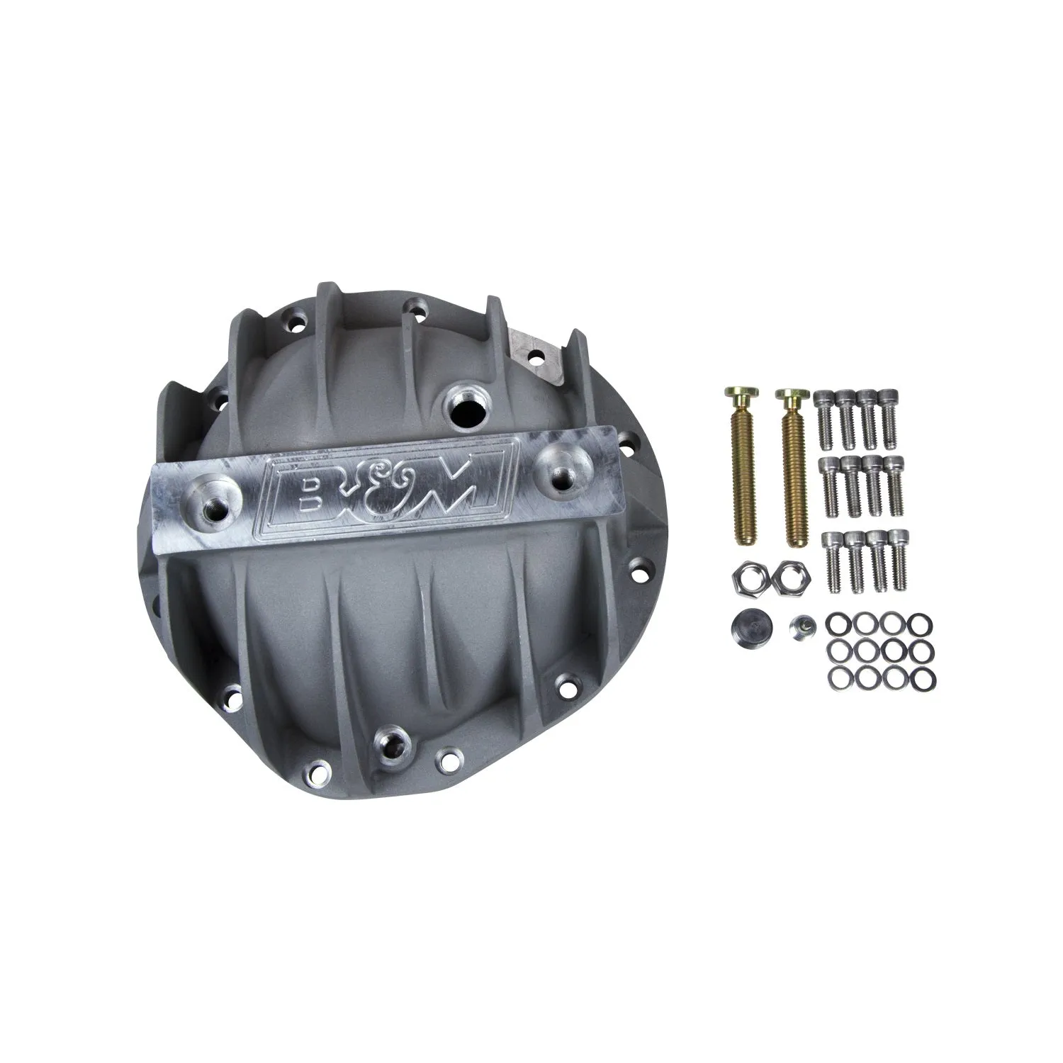 B&M Support Differential Cover Hardware Included Aluminum Natural - GM Truck 12 Bolt