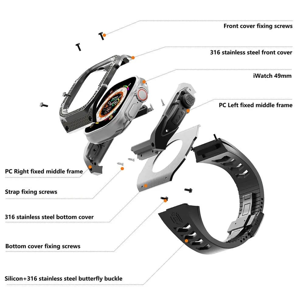 Beeasy 49mm Luxury Case with Diamond For Apple Watch Ultra 2/1