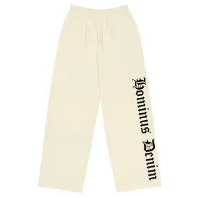 Beige Hominus Denim Gothic Letters Sweatpant