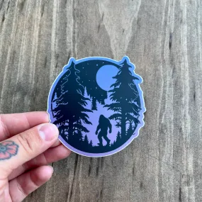 Bigfoot Nature Sticker, Dishwasher Safe Decal