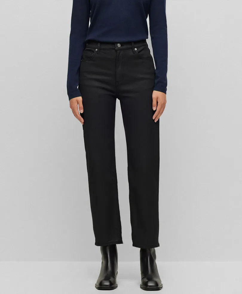 Black Hi Rise Stretch Denim (Women)