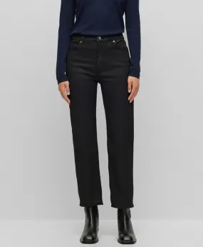 Black Hi Rise Stretch Denim (Women)