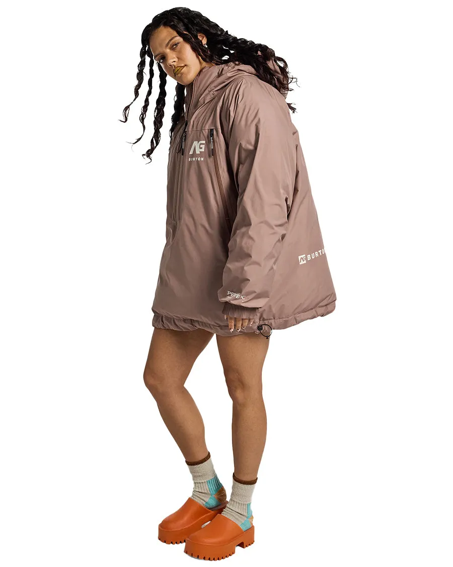 Burton AG Rev Puffy Anorak Jacket Fiesta Red/Mud Mauve 2025