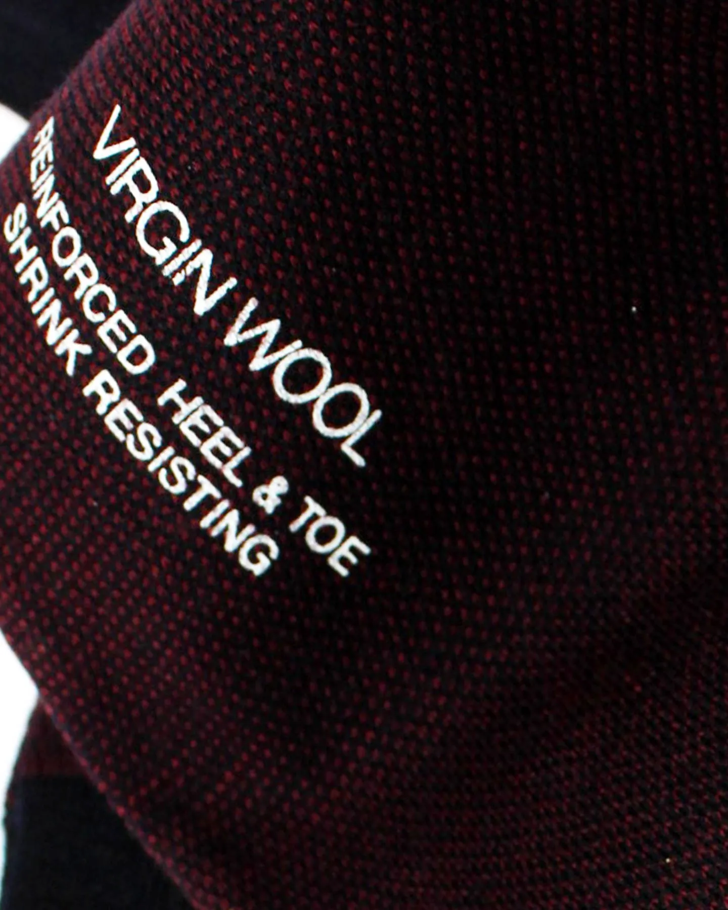 Cesare Attolini Over The Calf Wool Socks Burgundy Black US 12 / EUR 46