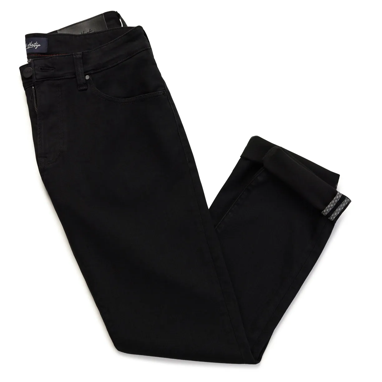 Charisma Relaxed Straight Leg Jeans In Black Urban