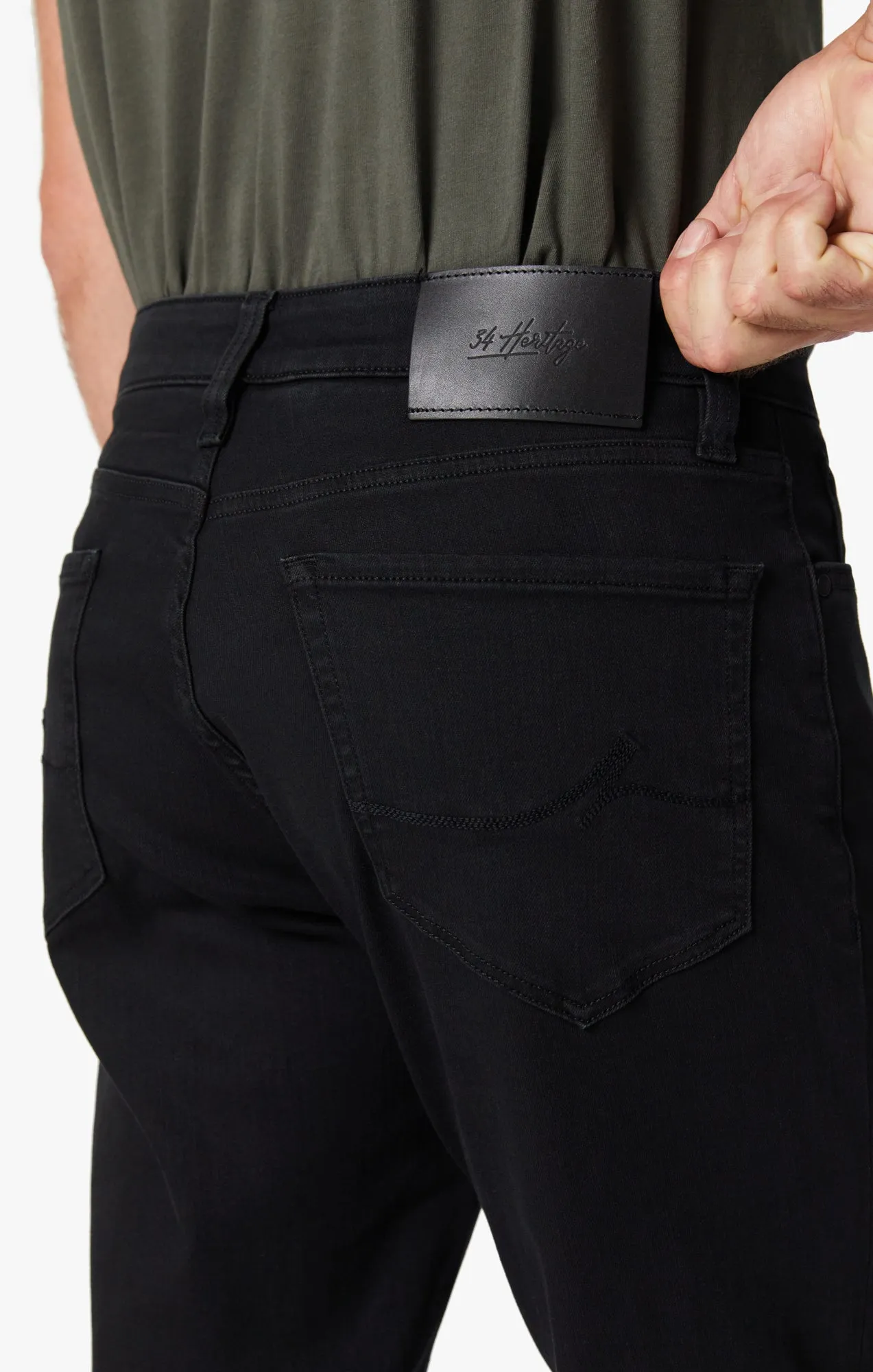 Charisma Relaxed Straight Leg Jeans In Black Urban