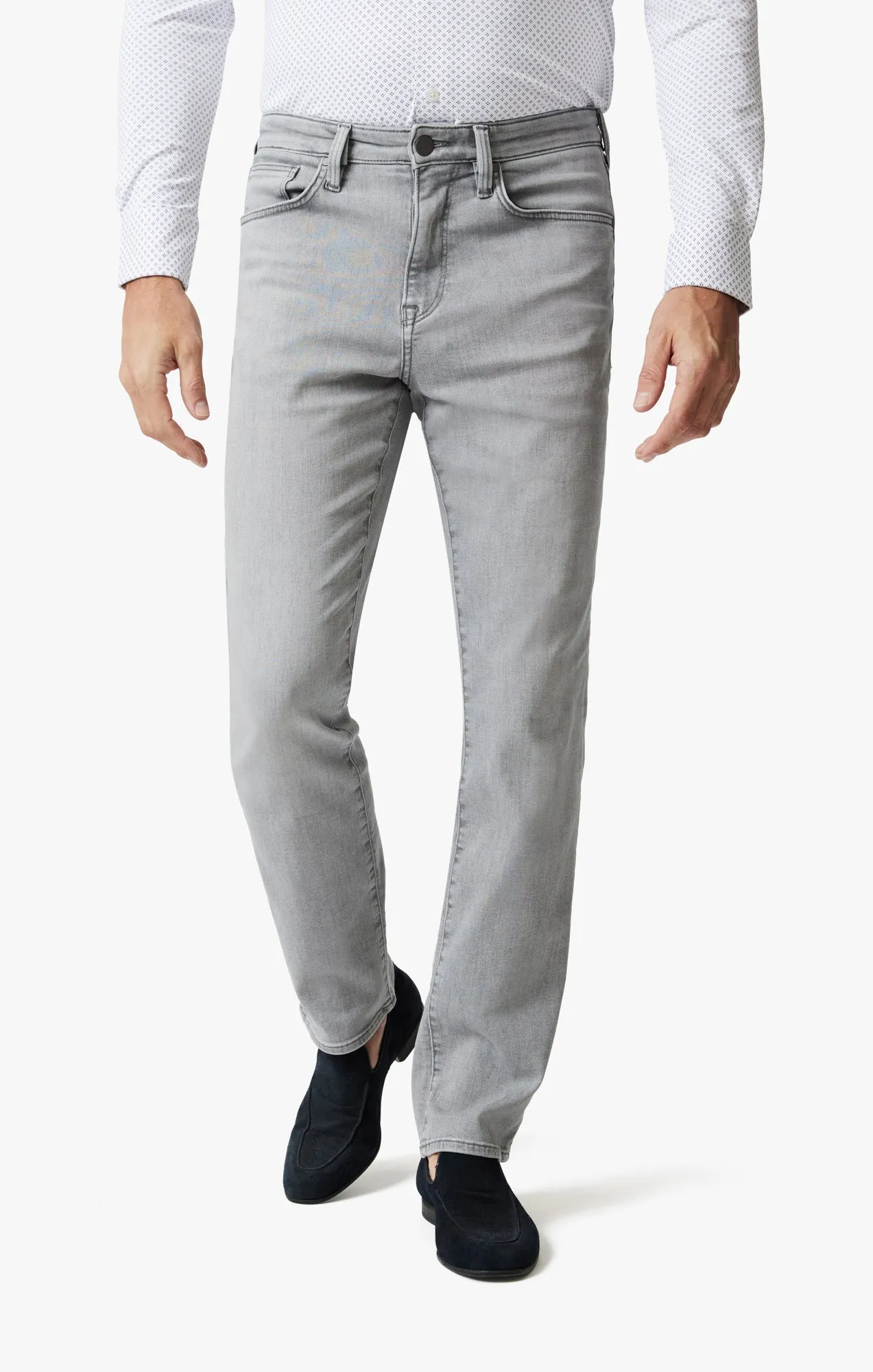 Charisma Relaxed Straight Leg Jeans In Light Grey Urban