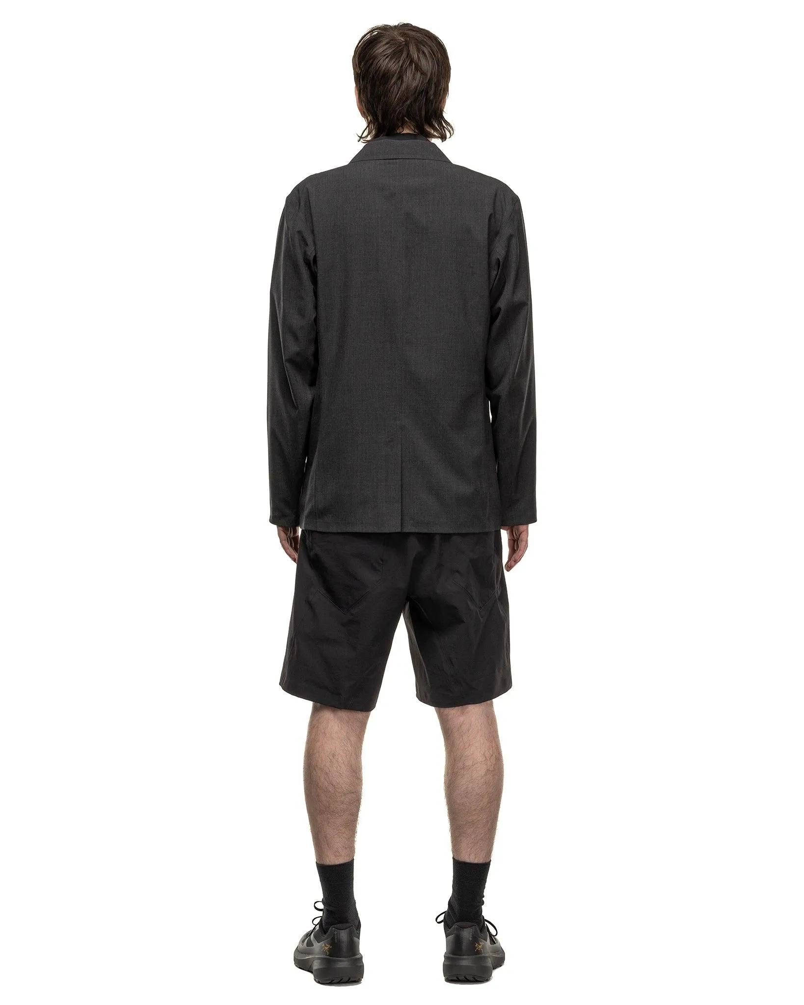 Convex Wool Blazer Black Heather