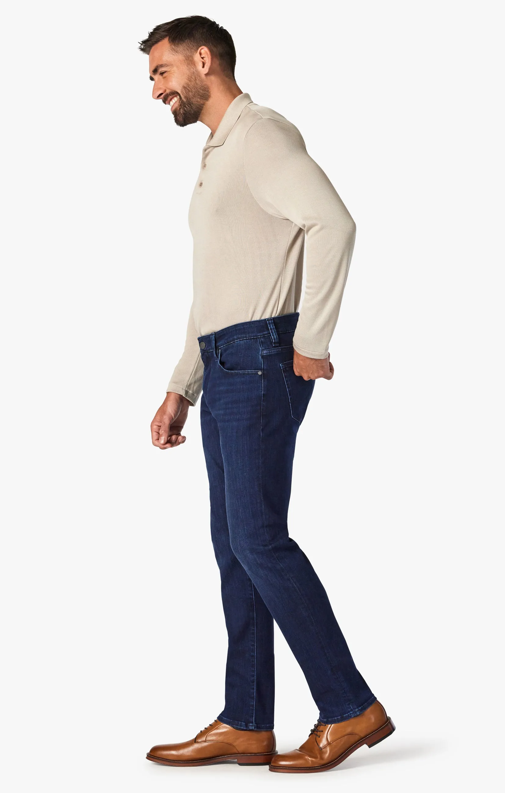 Courage Straight Leg Jeans In Dark Midnight Brushed Urban