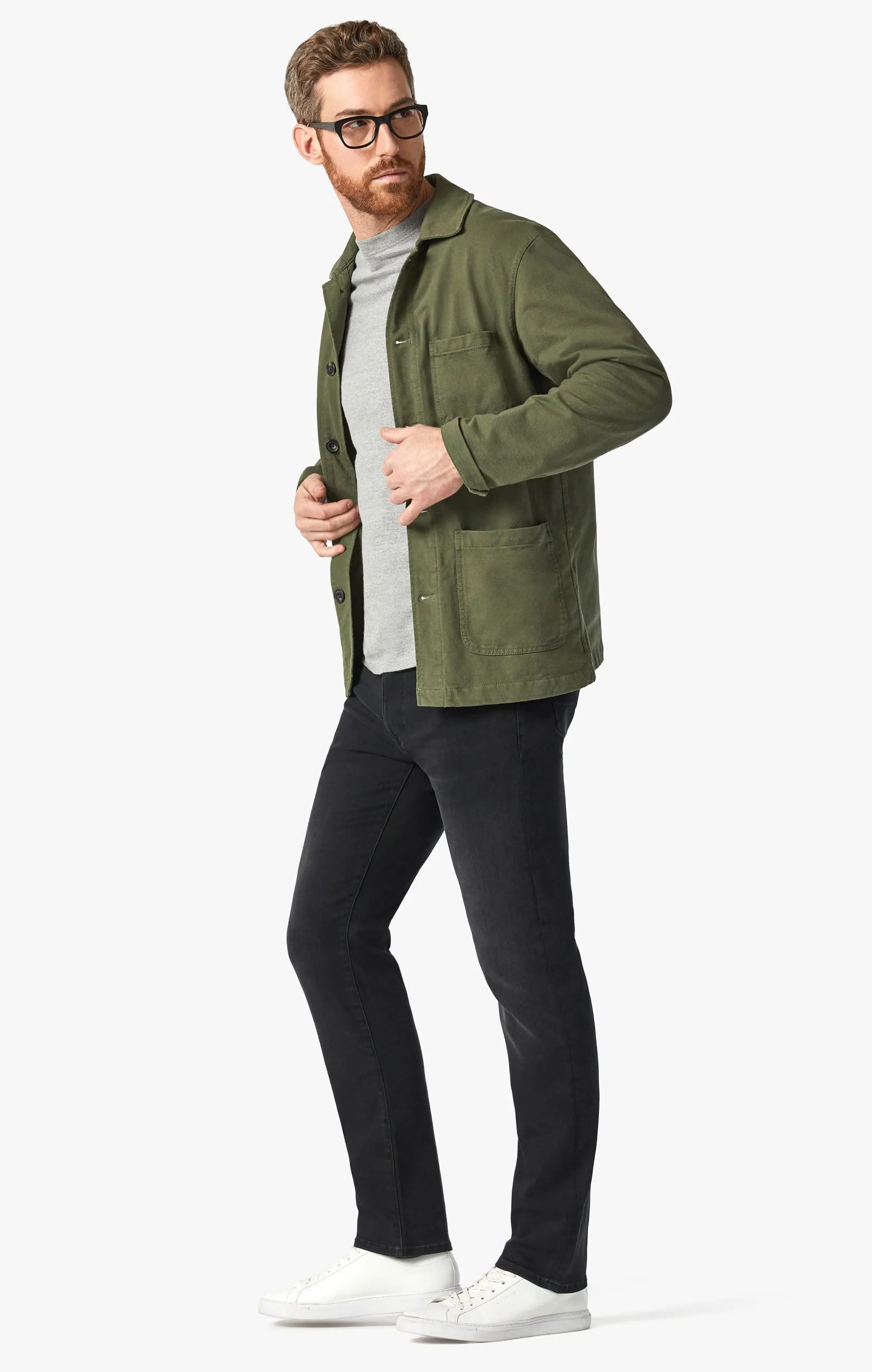 Courage Straight Leg Jeans In Dark Smoke Urban