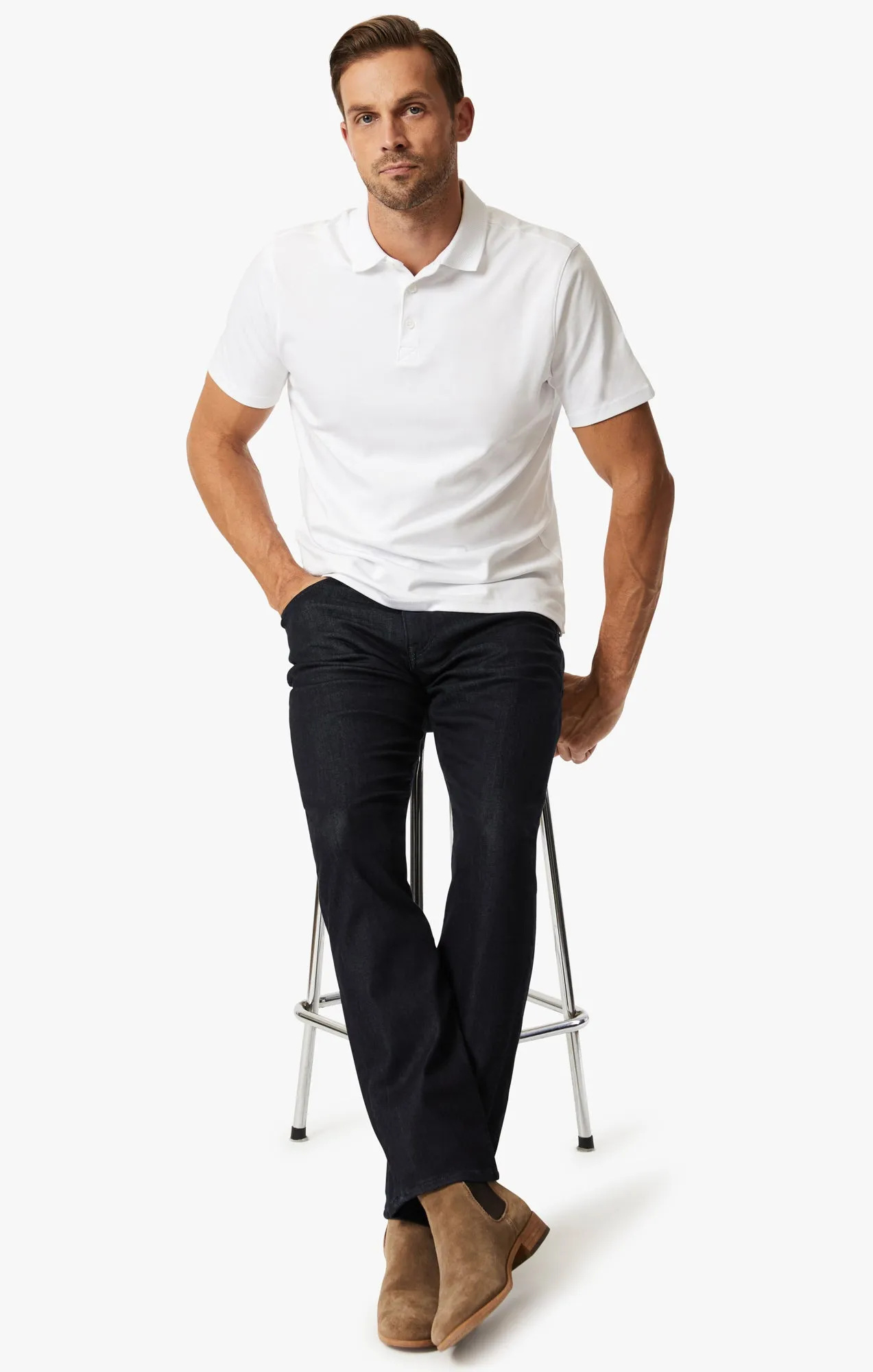 Courage Straight Leg Jeans In Midnight Tonal Urban