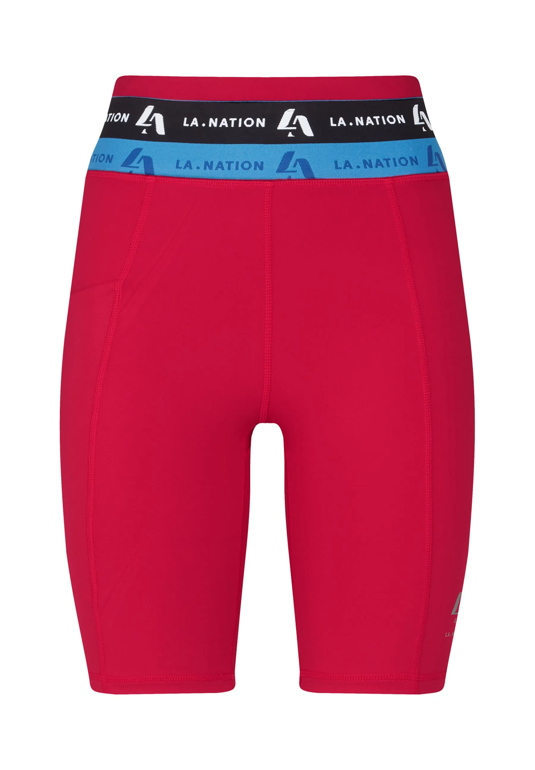 Cycling Shorts with Logo Waistband-Pink