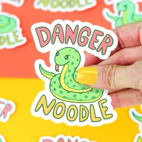 Danger Noodle Snake Funny Valentine's Day Vinyl Sticker