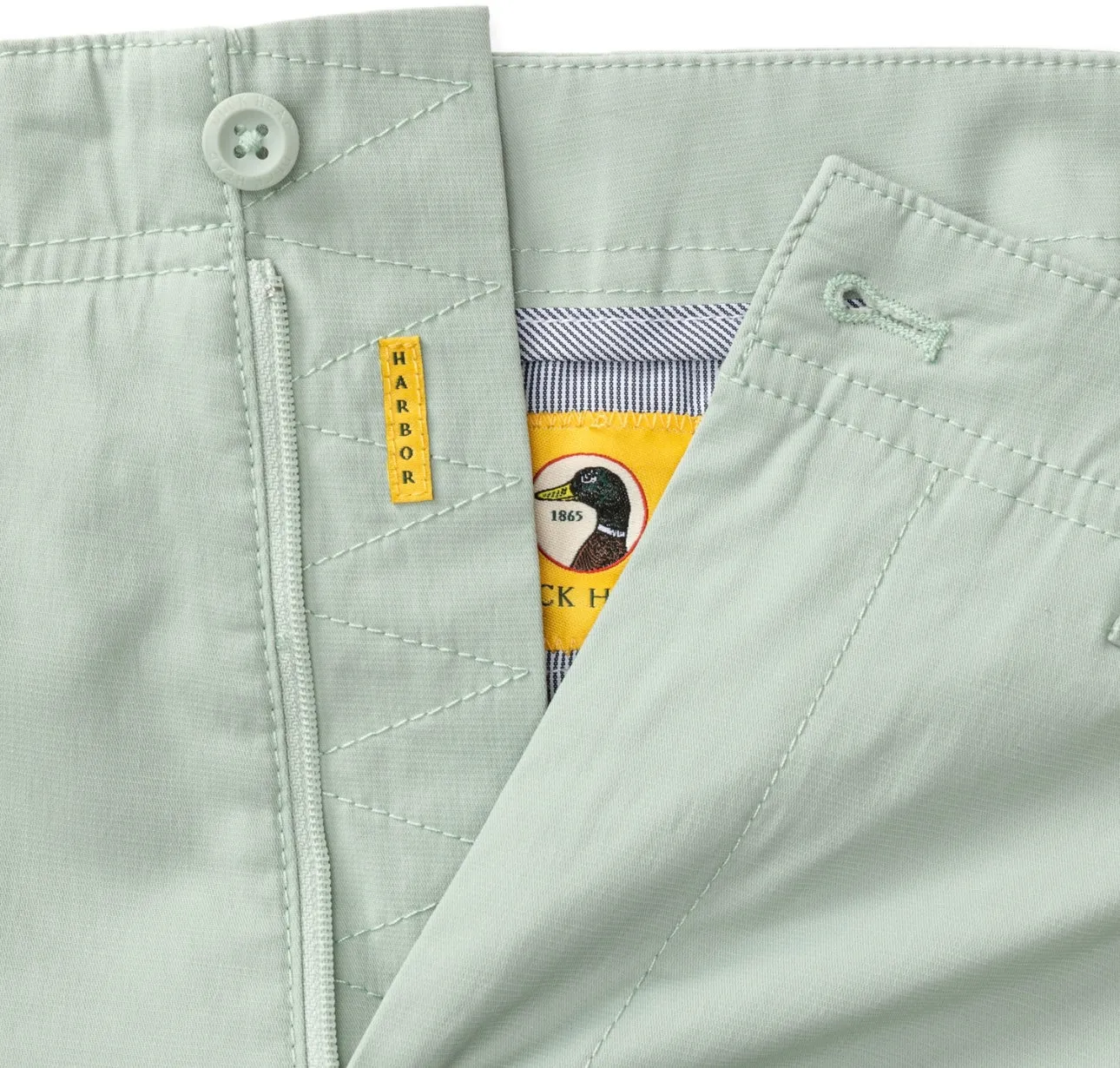 Duck Head 8" Harbor Performance Short- Shafow Green