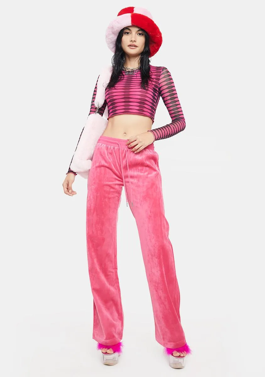 Erin Low Rise Velour Sweatpants