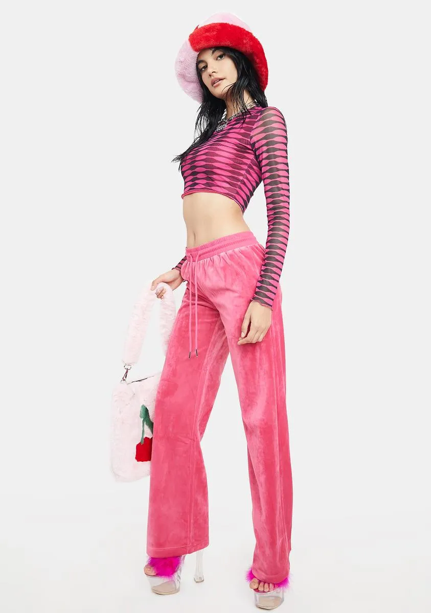 Erin Low Rise Velour Sweatpants