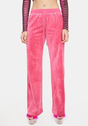 Erin Low Rise Velour Sweatpants