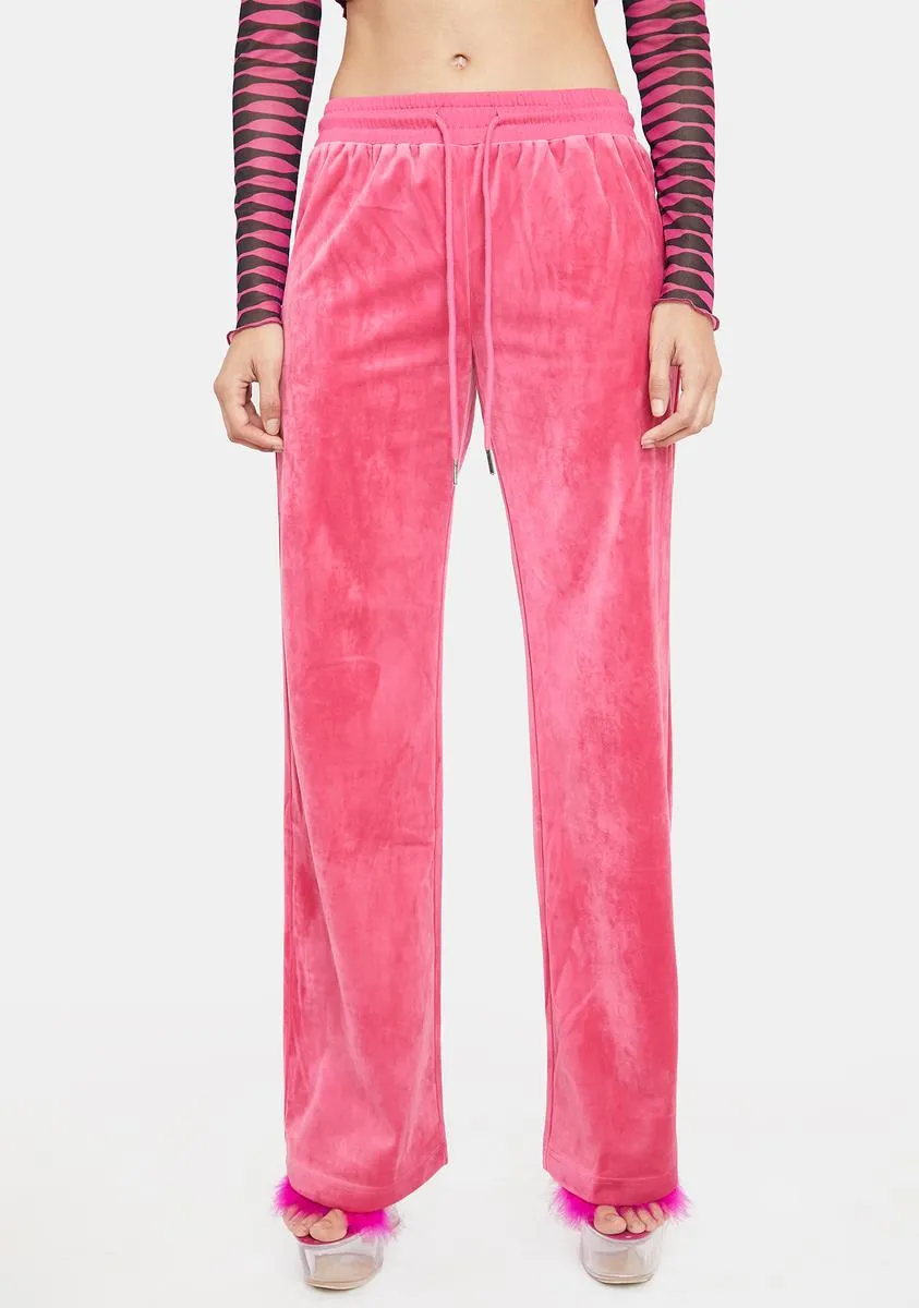 Erin Low Rise Velour Sweatpants