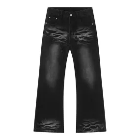 Fashion Men's Jeans Straight Wide Leg Men Wear Loose Male Bottoms Autumn Trendy Casual Denim Pants 9C3025