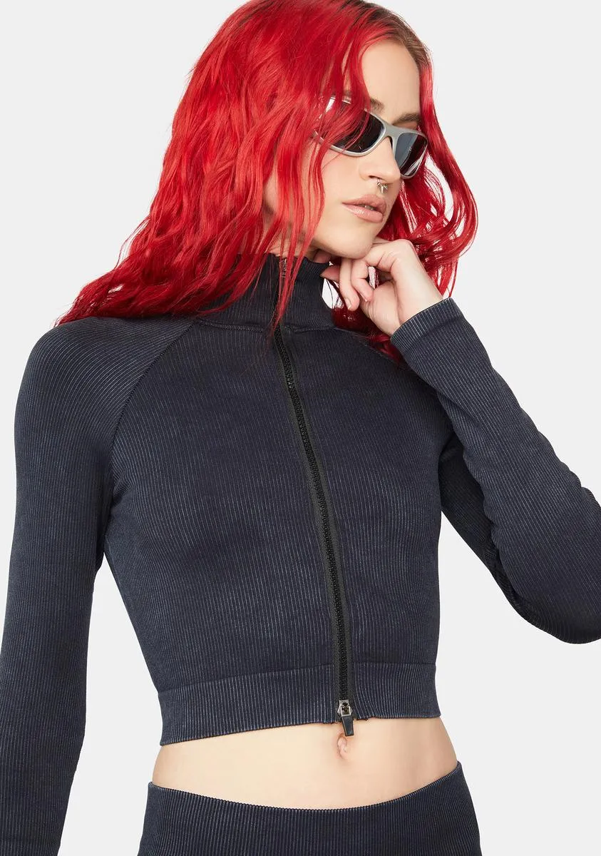 Getting Physical Ribbed Jacket