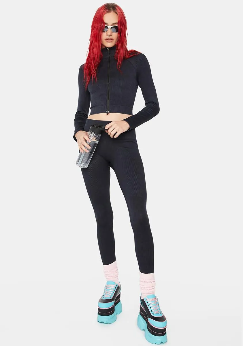 Getting Physical Ribbed Jacket