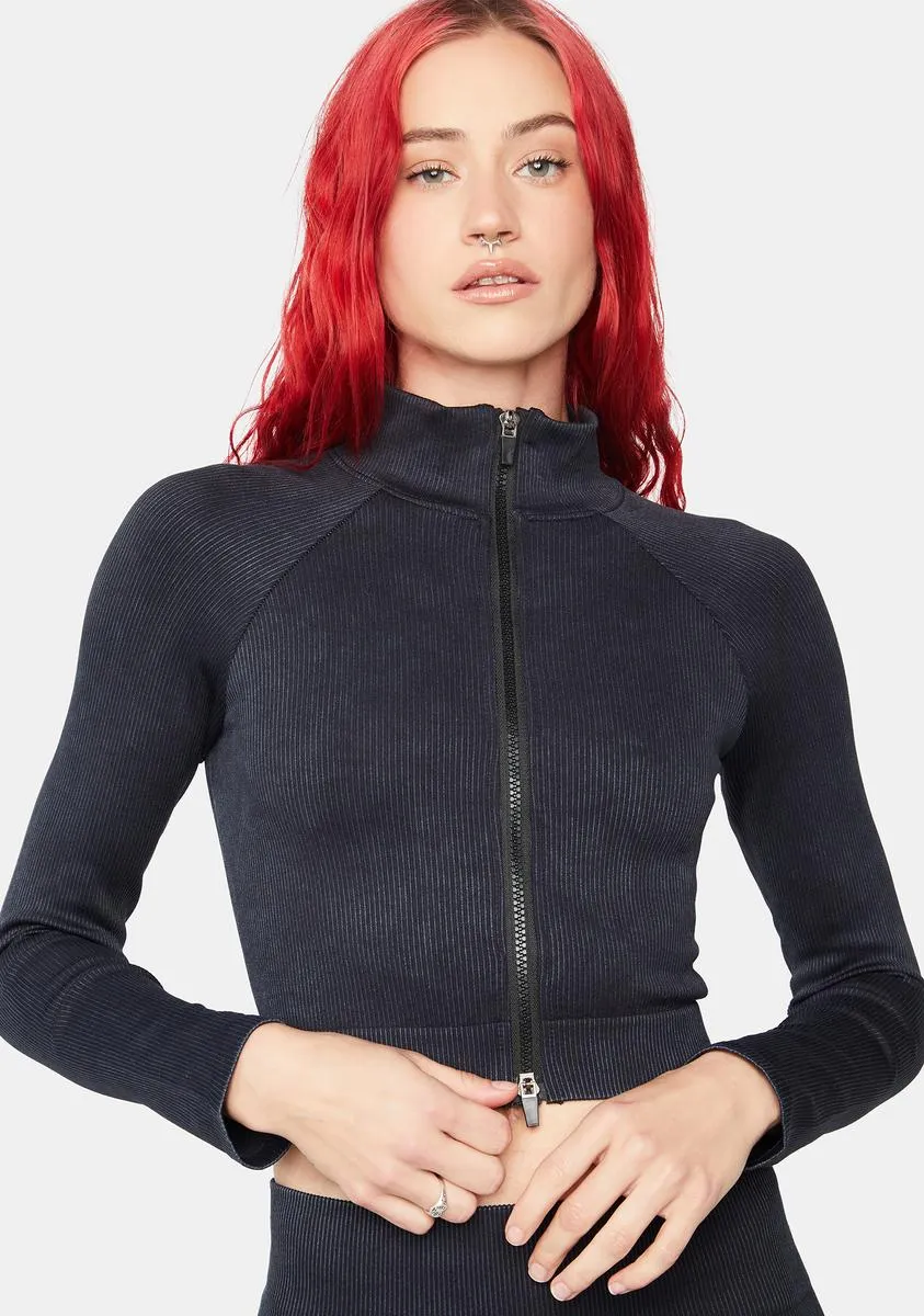 Getting Physical Ribbed Jacket
