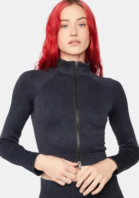 Getting Physical Ribbed Jacket