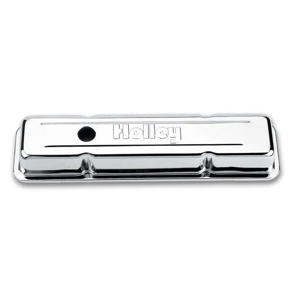 Holley Chrome Valve Cover - 4-Bolt