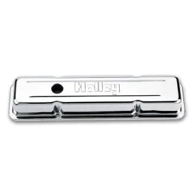 Holley Chrome Valve Cover - 4-Bolt