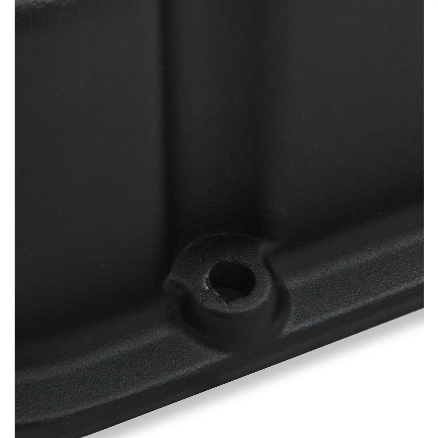 Holley M/T Short Valve Cover - M/T Logo - Black Wrinkle Paint - Big Block Chevy - Pair