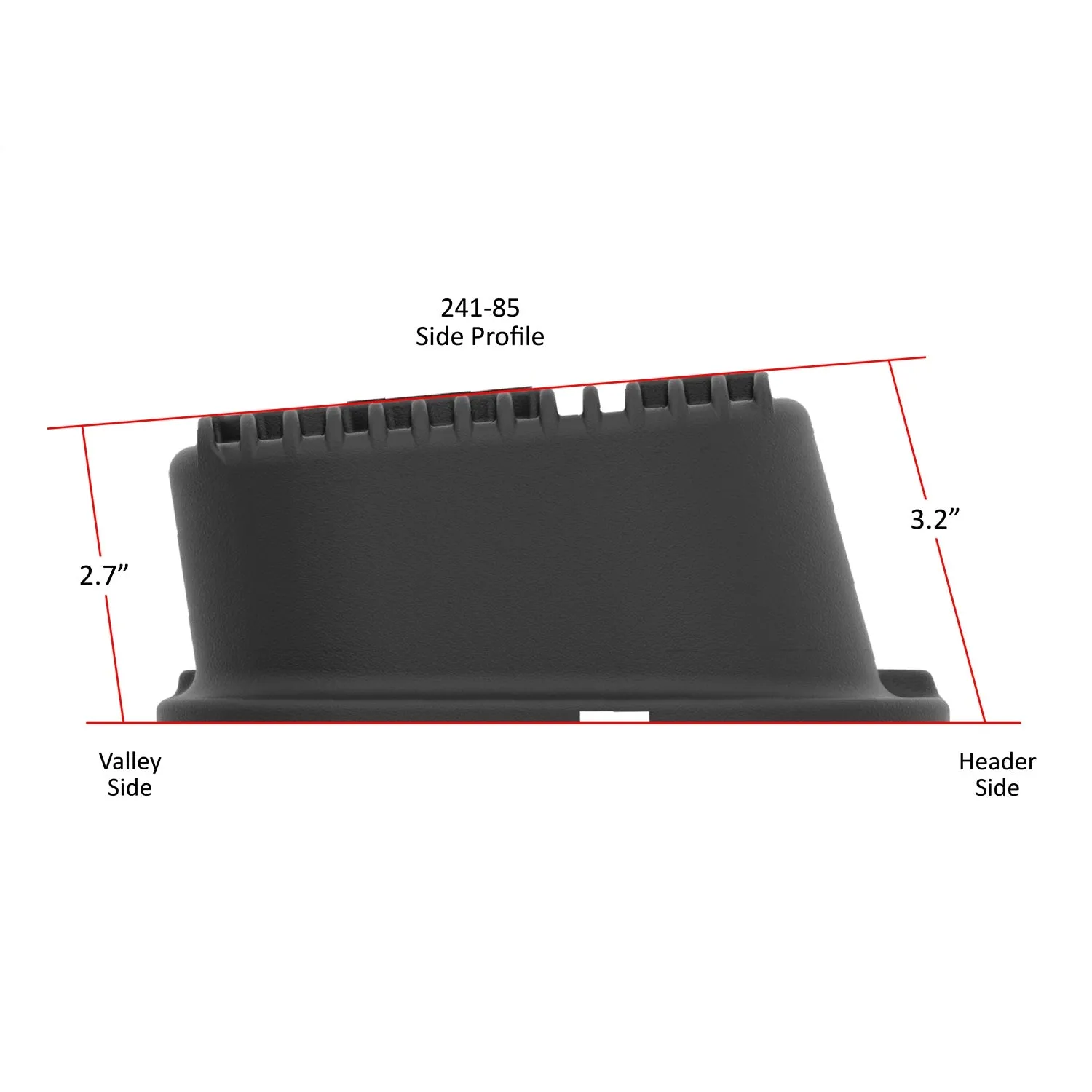 Holley M/T Short Valve Cover - M/T Logo - Black Wrinkle Paint - Big Block Chevy - Pair