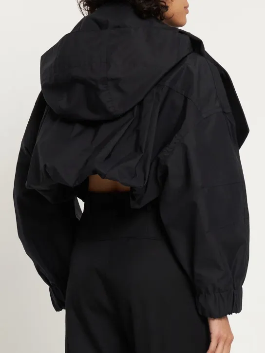 Jacquemus   La Parka Raphia cropped parka jacket 