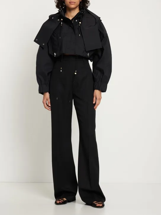 Jacquemus   La Parka Raphia cropped parka jacket 