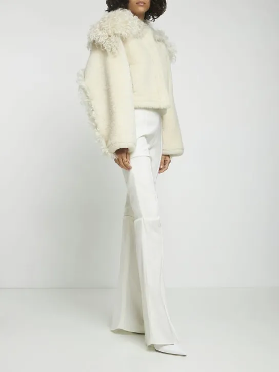 Jacquemus   La Veste Piloni cropped fur jacket 