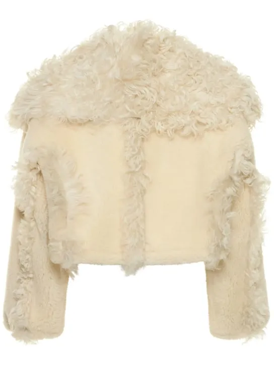 Jacquemus   La Veste Piloni cropped fur jacket 