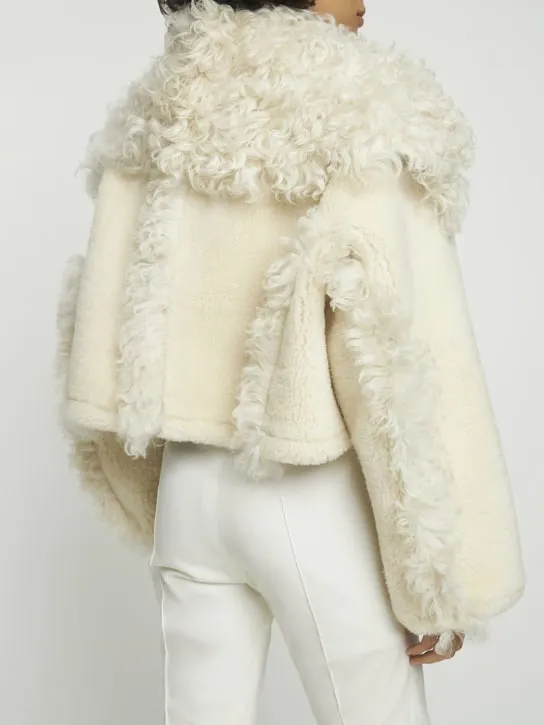 Jacquemus   La Veste Piloni cropped fur jacket 