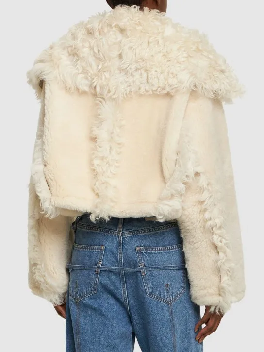 Jacquemus   La Veste Piloni cropped fur jacket 